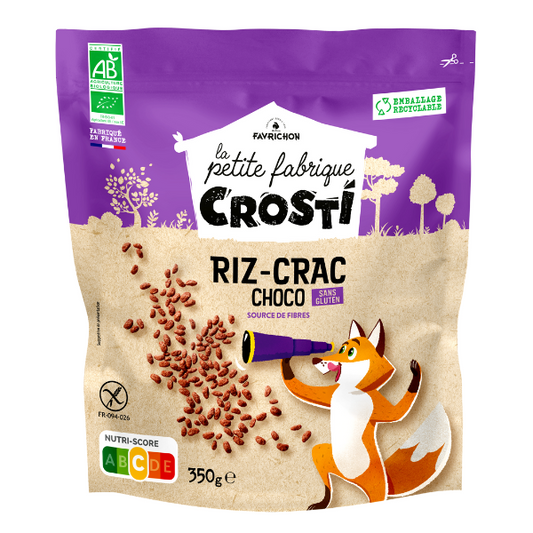 Favrichon -- Céréales riz crac choco bio - 350 g