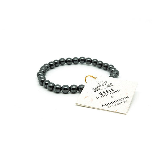 Jolis Baumes -- Bracelet abondance hématite