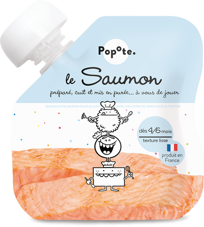 Popote -- Gourde saumon - 60 g