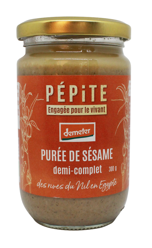 Purée de sésame demi-complet bio - 1